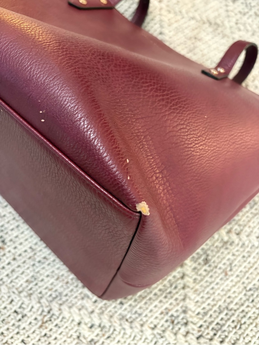 Poppy & Peonies Go Getter Tote in Berry - Picture 7 of 16